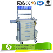 Plastic Aluminium and Steel Anesthesia Trolley